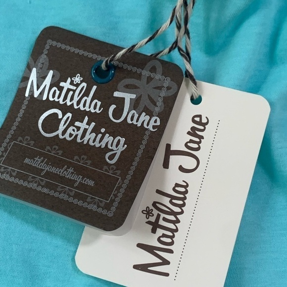 Nwt Matilda Jane Talk To Me Cotton Babydoll Tank Aqua - Picture 6 of 11